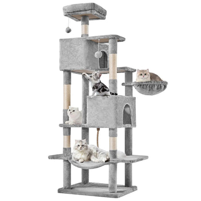 【New Size】 Cat Climbing Shelf, Post Cascading Cat Climbing Shelf, Indoor Playhouse, Cozy Nest, Durable, Space-Saving Design, Gift for Pet Owners
